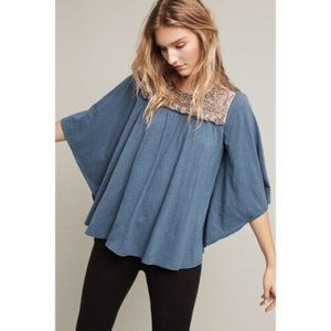 NWT Anthropologie Deletta Josephine Embellished Top